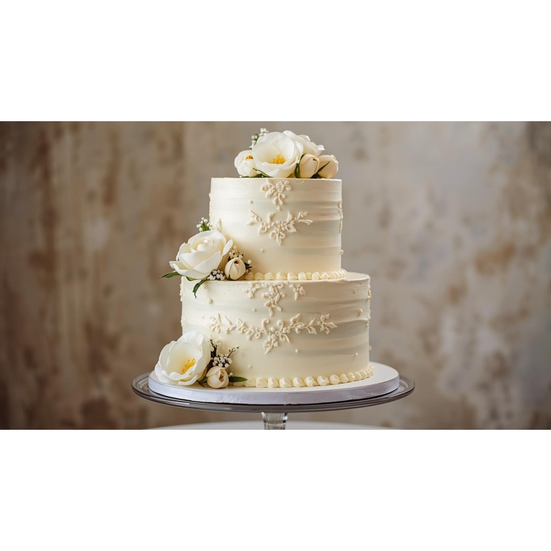 2-stöckige Hochzeitstorte, personalisierbar