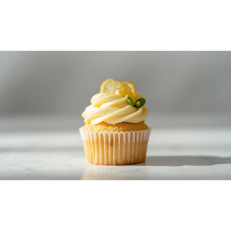 veganer Zitronen-Cupcake